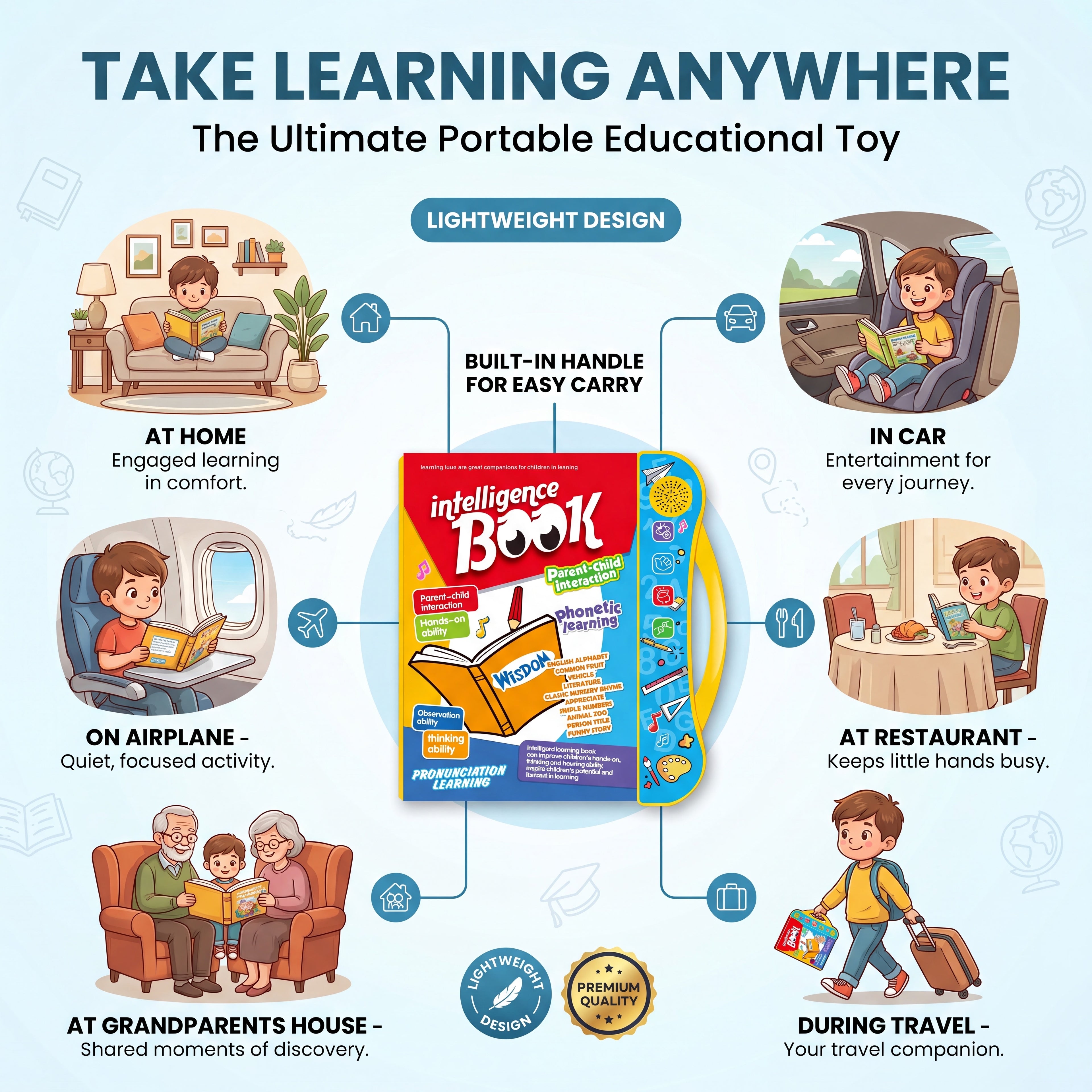Interactive Talking Learning Book for Toddlers (Ages 3+)